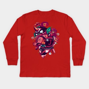 Alex Kidd VS Janken Gang Kids Long Sleeve T-Shirt